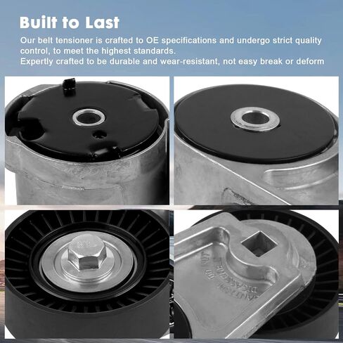 Automatic Belt Tensioner Assembly with Pulley 39282 05184617AD Compatible with Chrysler Town & Country 2011-2016, Dodge Challenger Charger Durango, Jeep Grand Cherokee, Ram 1500, C/V in Saudi Arabia