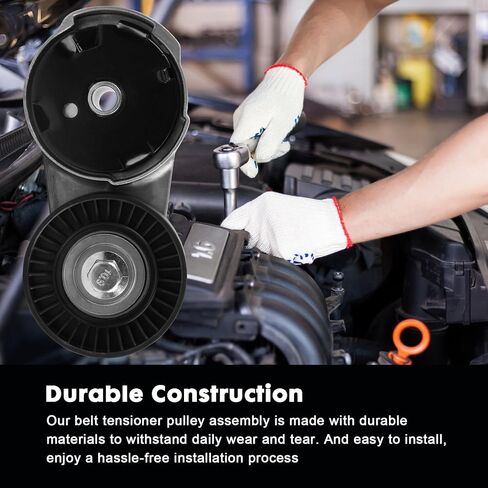 Automatic Belt Tensioner Assembly with Pulley 39282 05184617AD Compatible with Chrysler Town & Country 2011-2016, Dodge Challenger Charger Durango, Jeep Grand Cherokee, Ram 1500, C/V in Saudi Arabia