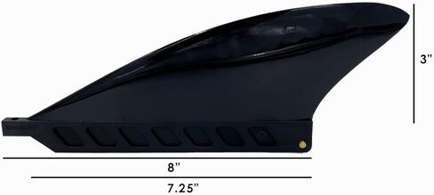 زعانف نهرية منخفضة الحجم قابلة للتدمير مقاس 3 بوصات من VAMO لألواح التجديف SUP أو SUP للمياه البيضاء مع برغي زعنفة بدون أدوات in Kuwait