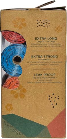 Dog & Cat Pet Poop Bags | 8 Rolls 144 Pieces | Doggy Waste Cleanup for Walks and Outdoor Use | Easy Tear & Leak Proof (8) in Saudi Arabia