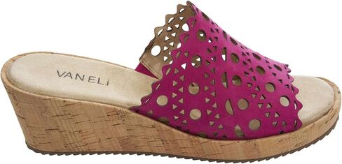 صنادل رياضية نسائية من VANELi Cammie Cut-Outs Cork بكعب متوسط ​​كاجوال 2-3 بوصة - بيج in Kuwait