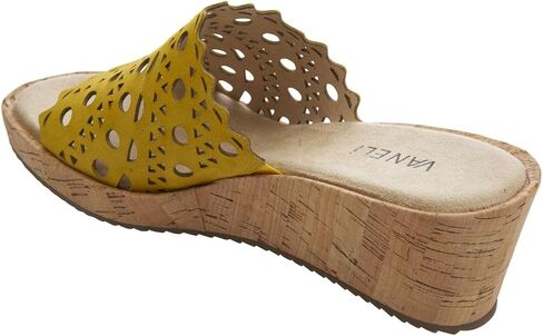 صنادل رياضية نسائية من VANELi Cammie Cut-Outs Cork بكعب متوسط ​​كاجوال 2-3 بوصة - بيج in Kuwait