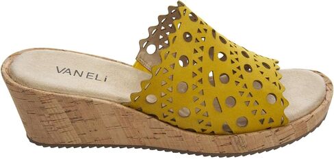 صنادل رياضية نسائية من VANELi Cammie Cut-Outs Cork بكعب متوسط ​​كاجوال 2-3 بوصة - بيج in Kuwait