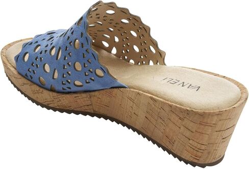 صنادل رياضية نسائية من VANELi Cammie Cut-Outs Cork بكعب متوسط ​​كاجوال 2-3 بوصة - بيج in Kuwait
