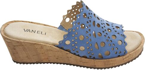 صنادل رياضية نسائية من VANELi Cammie Cut-Outs Cork بكعب متوسط ​​كاجوال 2-3 بوصة - بيج in Kuwait