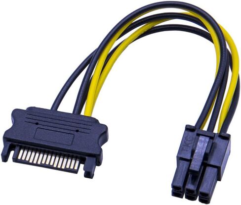 Mailiya 6 Pack PCIe Riser، كابل GPU Riser Express 16x إلى 1x، محول Riser مدعوم مع 4 مكثفات صلبة/RGB LED Light/60 سم USB 3.0 كابل لتعدين BTC/Litecoin Ethereum ETH in Kuwait