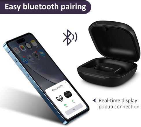 حافظة شحن بديلة من Jinstyles متوافقة مع Powerbeats Pro، حافظة شاحن لاسلكي مع زر مزامنة بلوتوث، بطارية مدمجة 700 مللي أمبير في الساعة، قادرة على الشحن 3 مرات in Kuwait