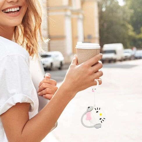 Cartoon Cute Kitty Design Silicone Airpods Pro Case 2019/Airpods Pro 2nd Generation Case with Multi-Function Cleaning Pen in Kuwait