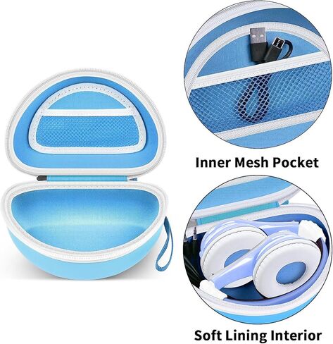 ANKHOH Case for eKids/for Beats Studio Pro/for Beats Solo3 / for Beats Studio3/ for Beats Solo2 Wireless Bluetooth Portable Headphones, Kids and Toddler Headband Storage Holder Bag Pouch (Box Only) in Kuwait