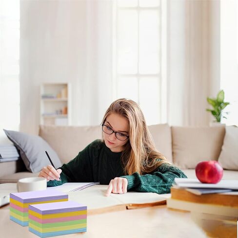 700 ورقة بطاقات فهرسة ملونة مع 2 حامل بطاقات فهرسة، بطاقات فهرسة مسطرة 3 × 5، بطاقات دراسة للتعلم المدرسي واللوازم المكتبية، 6 ألوان in Kuwait