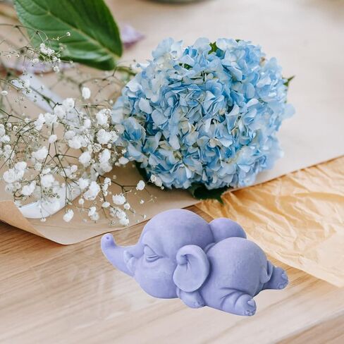 قالب سيليكون على شكل فيل كاذب، قوالب شموع إبداعية على شكل فيل نعسان، قالب صابون على شكل فيل كاذب، قالب شوكولاتة فوندان على شكل حيوانات كرتونية لتزيين الكب كيك وشريط الاستحمام الفوار in Kuwait