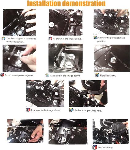 Adjustable Rider Backrest with Pad for Harley Touring Road King Street Glide FLHR FLHX 2009-2023 2022 2021 in Saudi Arabia