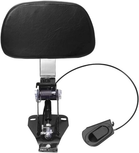 Adjustable Rider Backrest with Pad for Harley Touring Road King Street Glide FLHR FLHX 2009-2023 2022 2021 in Saudi Arabia