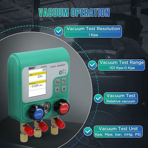 المقاييس الرقمية HVAC 92 مجموعة إعادة شحن غاز التبريد، مقاييس المنوعات الرقمية، اختبار ضغط الهواء وضيق الهواء، مجموعة قياس المنوع الرقمي، مقاييس التكييف مع خراطيم لأجهزة قياس التبريد r134a/r410a in Kuwait