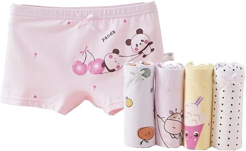 سراويل كور بريتي ليتل جيرلز القطنية للأولاد الصغار سراويل داخلية أميرات الأطفال (عبوة من 4 قطع) in Kuwait