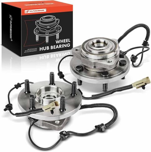 A-Premium 2 × محمل العجلة الأمامية ومجموعة المحور مع ABS و5 عروات متوافقة مع Jeep Commander 2006-2010، Grand Cherokee 2005-2010، 4WD وRWD in Saudi Arabia
