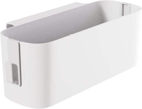 Bedside Hanging Storage Basket with Hooks, Bedside Organizer Storage Caddy Hanging for Dormitory Office Living Room Bunk Bed Shelf (White) in Saudi Arabia