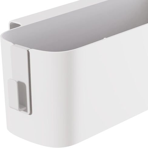 Bedside Hanging Storage Basket with Hooks, Bedside Organizer Storage Caddy Hanging for Dormitory Office Living Room Bunk Bed Shelf (White) in Saudi Arabia