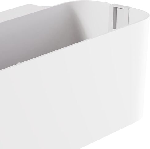 Bedside Hanging Storage Basket with Hooks, Bedside Organizer Storage Caddy Hanging for Dormitory Office Living Room Bunk Bed Shelf (White) in Saudi Arabia