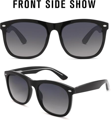 نظارات شمسية للرجال من Pro Acme - نظارات شمسية كبيرة ذات ظلال مربعة كلاسيكية للنساء أثناء القيادة والصيد وحماية من الأشعة فوق البنفسجية in Kuwait