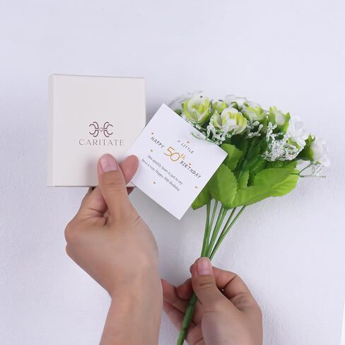 50th Birthday Gifts for Women - Freshwater Pearl S925 Sterling Silver Heart Bracelet as Gift for 50 Year Old Women - Birthday Gift Ideas for Her, Mother, Ladies, Wife Charm Bracelet in Kuwait