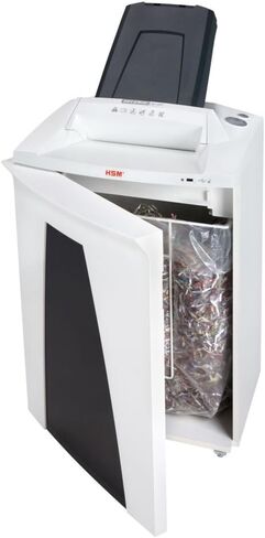 HSM SECURIO AF500 آلة التقطيع المتقاطعة المزودة بتغذية الورق تلقائيًا؛ تمزيق ما يصل إلى 500 قطعة تلقائيًا/121.7 يدويًا؛ سعة 21.7 جالون in Kuwait