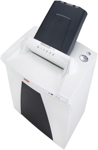 HSM SECURIO AF500 آلة التقطيع المتقاطعة المزودة بتغذية الورق تلقائيًا؛ تمزيق ما يصل إلى 500 قطعة تلقائيًا/121.7 يدويًا؛ سعة 21.7 جالون in Kuwait