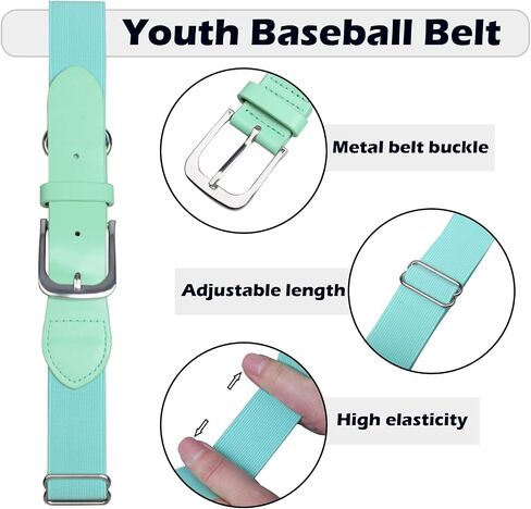 Baseball Socks and Belt Combo Set Youth Softball Tee Ball Socks Belt for Boys Girls (2 Pairs of Socks & 1 Belt) in Saudi Arabia