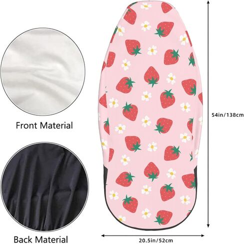 Delerain Car Seat Covers Set 2Pcs, Strawberry Flowers Universal Front Car Seats Vehicle Enterior Protector Suitable Fits Most Car Auto SUV Sedan Truck in Saudi Arabia