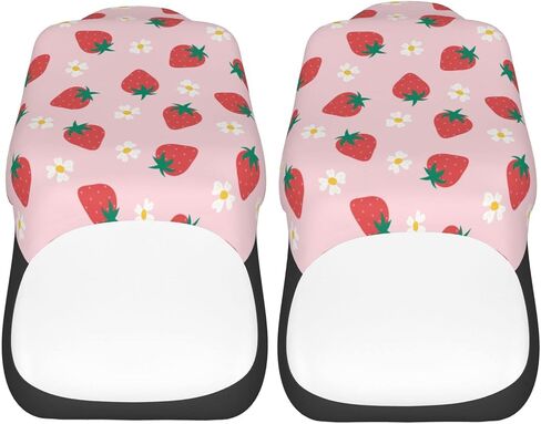 Delerain Car Seat Covers Set 2Pcs, Strawberry Flowers Universal Front Car Seats Vehicle Enterior Protector Suitable Fits Most Car Auto SUV Sedan Truck in Saudi Arabia