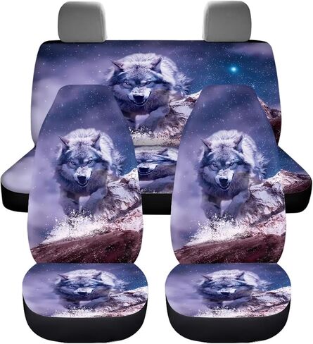 Basketball Graffiti Car Seat Covers Protects Front and Rear Bench Full Set Automotive Interior Cover for Car Truck Van SUV in Saudi Arabia