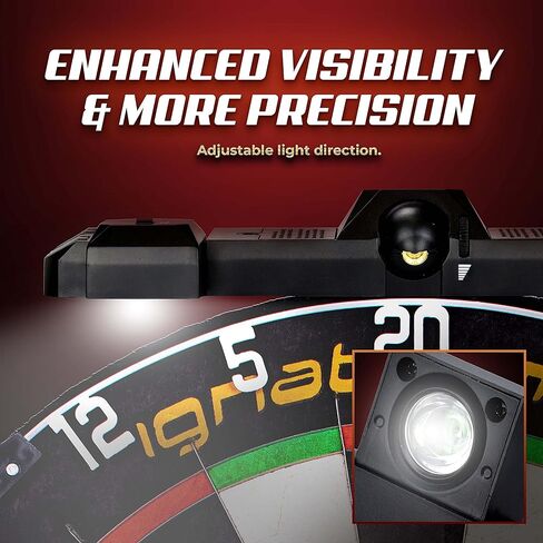 IgnatGames Laser Toe Line Marker - 2 in 1 Adjustable Laser Throw Line and LED Lights for Bristle or Electronic Dart Board, Electric Power Source not Included in Kuwait