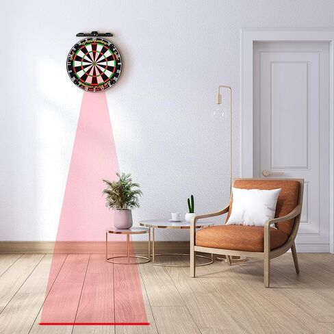 IgnatGames Laser Toe Line Marker - 2 in 1 Adjustable Laser Throw Line and LED Lights for Bristle or Electronic Dart Board, Electric Power Source not Included in Kuwait