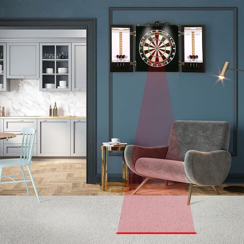 IgnatGames Laser Toe Line Marker - 2 in 1 Adjustable Laser Throw Line and LED Lights for Bristle or Electronic Dart Board, Electric Power Source not Included in Kuwait