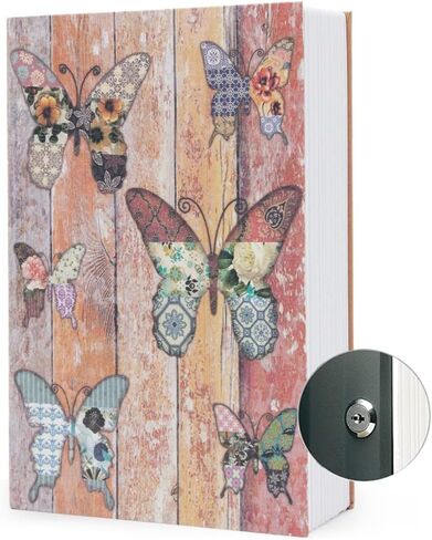 Diversion Book Safe Storage Box (Size 9.5"×6.2"×2.2") With Security Key Lock, Dictionary Secret Hidden Safe (Butterfly - Key Lock) in Kuwait