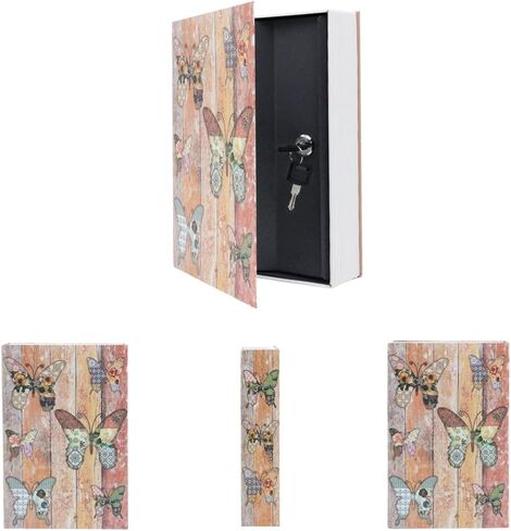 Diversion Book Safe Storage Box (Size 9.5"×6.2"×2.2") With Security Key Lock, Dictionary Secret Hidden Safe (Butterfly - Key Lock) in Kuwait