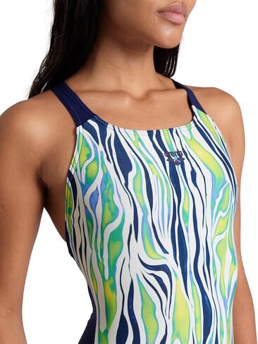 ARENA Performance Zebra Stripes Women's Swimsuit Swim Pro Back One Piece MaxLife Pool Training Suit for Competitive Swimmers in Saudi Arabia