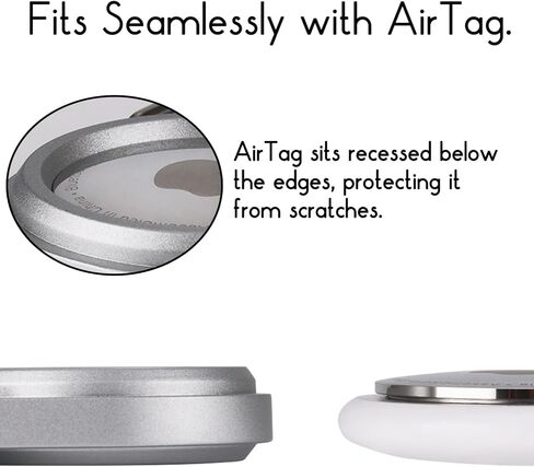 سلسلة مفاتيح حامل AirTag، حافظة Airtag واقية مع حلقة معدنية، حافظة Airtag مقاومة للصدمات للغاية مع مشبك زنبركي، ملحق Airtag للمفاتيح والحيوانات الأليفة والأمتعة وحقائب الظهر in Kuwait