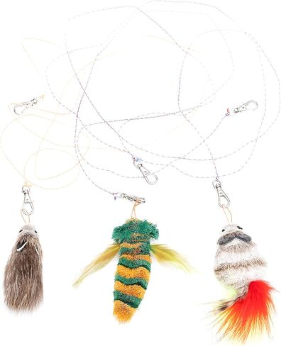 GoCat Cat Lures Zebra Fish Assorted Colors 3 Pack in Saudi Arabia