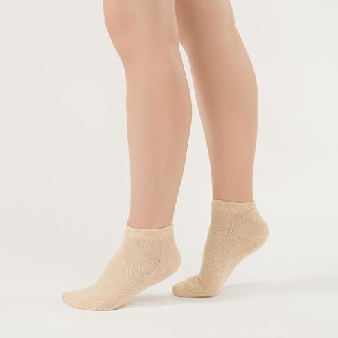 Short Ankle-High Thin Breathable Anti-Sweat Organic Hemp Socks, Unisex, 3-pack in Saudi Arabia