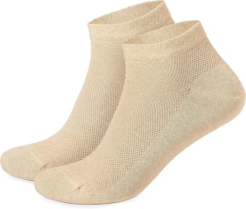 Short Ankle-High Thin Breathable Anti-Sweat Organic Hemp Socks, Unisex, 3-pack in Saudi Arabia