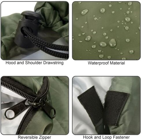 Oversized 0 Degree Cold Weather Sleeping Bag for Adult, 3-4 Seasons, Hooded, Waterproof, Windproof, Overstuffed Fits up to 6' 4", Light Weight, Mummy Style Butterfly Sleeping Bag in Saudi Arabia