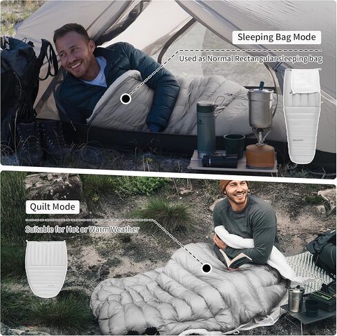 حقيبة نوم Naturehike للطقس البارد خفيفة الوزن بدرجة 0 درجة، حقيبة نوم لحاف بقوة 400/440 للبالغين، حقيبة نوم متعددة الوظائف للمشي لمسافات طويلة والتخييم in Kuwait