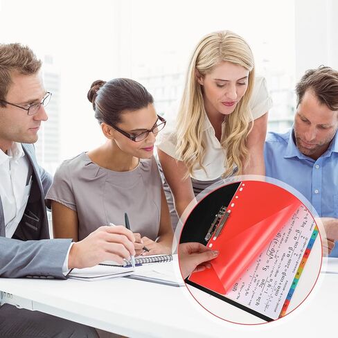 40 Pack Binder Dividers 480 Sheets 12 Tab Binder Dividers 8.2 x 11.6 Inch for 2/3/4/11 Ring Binders Multicolor Binder Divider for 3 Ring Binders, Binder Tabs Notebook Dividers for School in Saudi Arabia