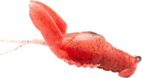 Crawfish Lures for Bass Fishing, Pre-Rigged Soft Fishing Lures, Amazing Bass Fishing Gifts for Men, 3inch, 5/8oz, 5Pcs in Saudi Arabia