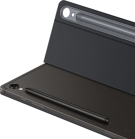 غطاء لوحة مفاتيح Samsung Galaxy Tab S9 FE نحيف، حافظة حماية للكمبيوتر اللوحي، تصميم رفيع وخفيف الوزن، ظهر مغناطيسي، تجربة تشبه الكمبيوتر الشخصي، مشاركة لوحة المفاتيح اللاسلكية، إصدار الولايات المتحدة، أسود in Saudi Arabia