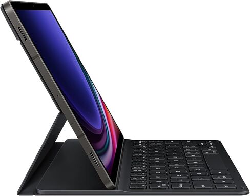 غطاء لوحة مفاتيح Samsung Galaxy Tab S9 FE نحيف، حافظة حماية للكمبيوتر اللوحي، تصميم رفيع وخفيف الوزن، ظهر مغناطيسي، تجربة تشبه الكمبيوتر الشخصي، مشاركة لوحة المفاتيح اللاسلكية، إصدار الولايات المتحدة، أسود in Saudi Arabia