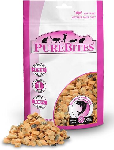 PureBites Salmon for Cats, 0.92oz / 26g - Value Size in Saudi Arabia