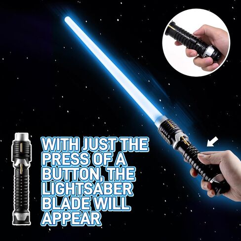 Retractable Light Sabers for Kids - Light Up Saber Mini Lightsaber Sword Toys for Boys Girls Party Supplies Easter Birthday Toy (2 Pcs) in Saudi Arabia