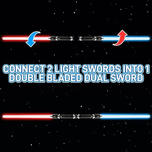 Retractable Light Sabers for Kids - Light Up Saber Mini Lightsaber Sword Toys for Boys Girls Party Supplies Easter Birthday Toy (2 Pcs) in Saudi Arabia